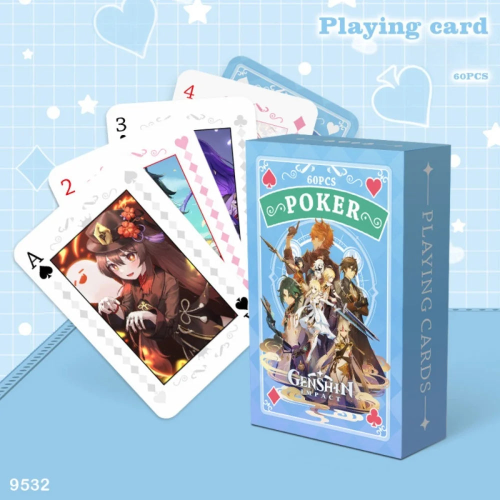 Anime Poker Toy Jujutsu Kaisen Board Game Cards ONE PIECE NARUTO HUNTER×HUNTER Cosplay Hardcover Table Game Fans Birthday Gift
