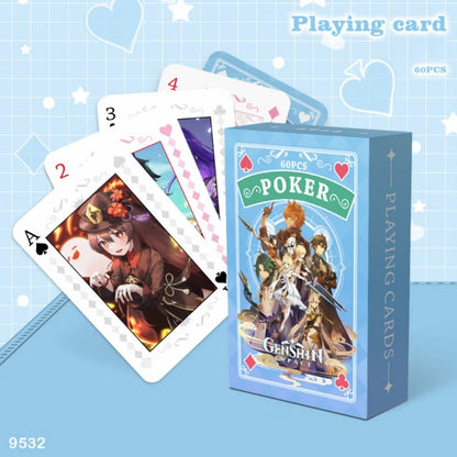 Anime Poker Toy Jujutsu Kaisen Board Game Cards ONE PIECE NARUTO HUNTER×HUNTER Cosplay Hardcover Table Game Fans Birthday Gift