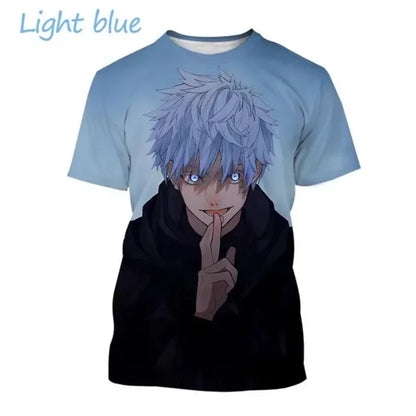 Jujutsu Kaiju Kaisen Gojo Satoru 3D Print T-shirt for Men and Itadoru Yuji, Graphic Fashion Clothes - Jujutsu Kaisen Merch - Free Shipping Buy Now