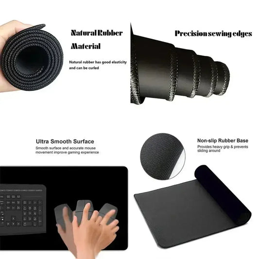 Jujutsu Kaisen Mouse Pad Anime Carpet PC Gamer Computer Black White Keyboard Gaming Accessories Desk Mat Gojo Satoru XL Mousepad