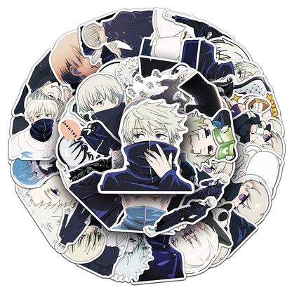 10/30/50pcs Jujutsu Kaisen Anime Stickers Manga Character Inumaki Toge Sticker DIY Helmet Bike Guitar Phone Cool Decals Packing