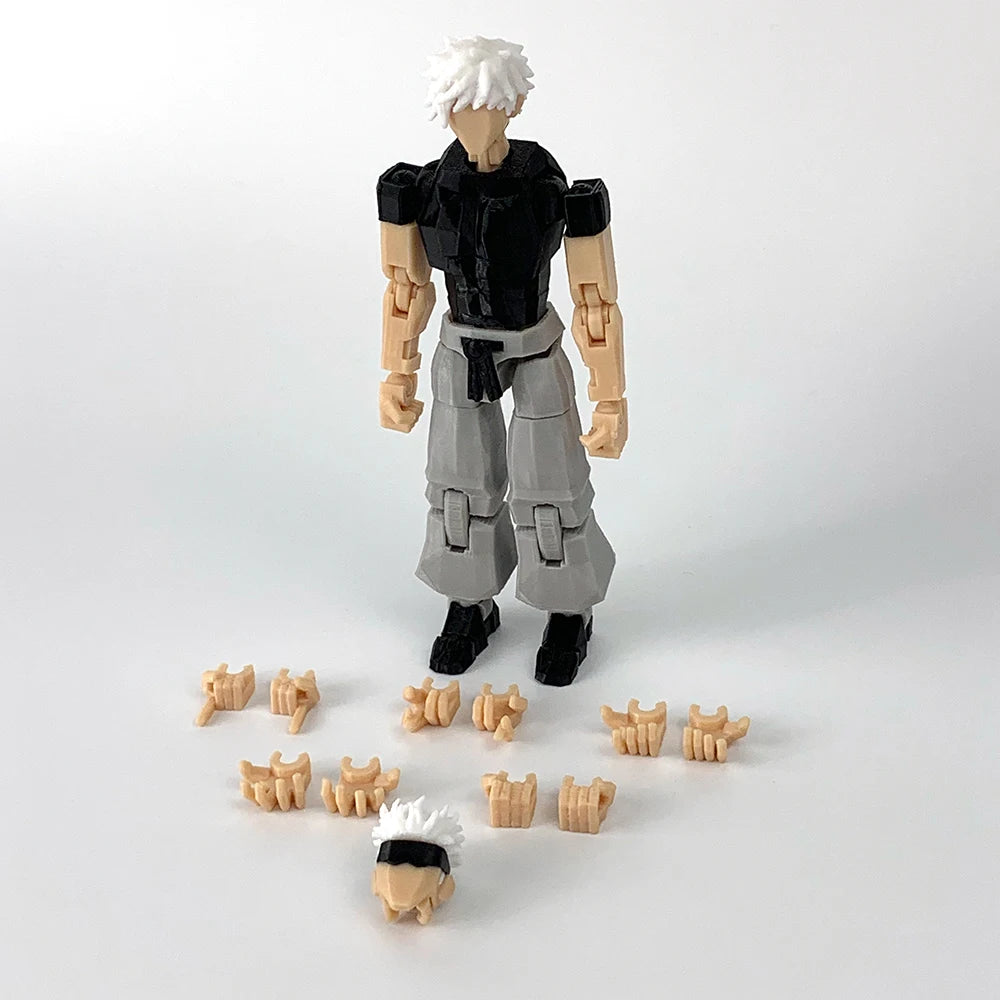 3D Printed Jujutsu Kaisen Gojo Satoru Anime Multi-Jointed Shapeshift Toys Action Figures Mannequin Model Ornaments Gifts - Jujutsu Kaisen Merch - Free Shipping Buy Now