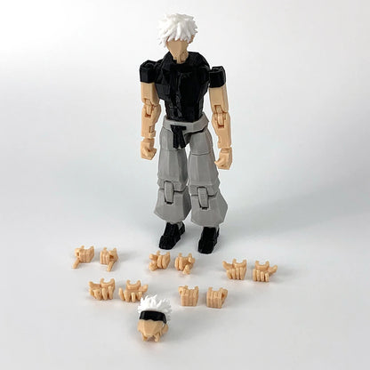 3D Printed Jujutsu Kaisen Gojo Satoru Anime Multi-Jointed Shapeshift Toys Action Figures Mannequin Model Ornaments Gifts - Jujutsu Kaisen Merch - Free Shipping Buy Now