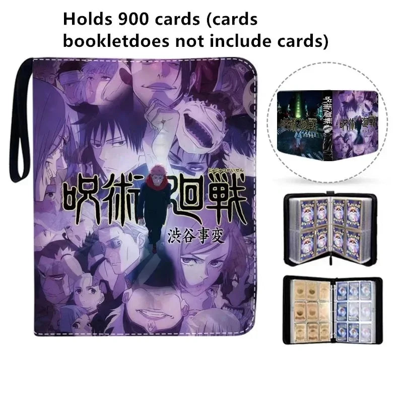 Anime Jujutsu Kaisen Collection 400pcs/900pcs Phantom Parade Card Album Book Card Zipper Game Cards Binder Holder kids Gift