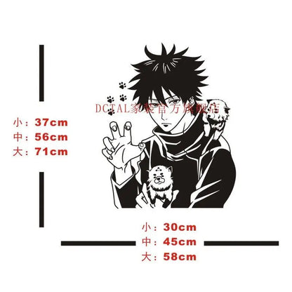 Jujutsu Kaisen Wall Decal Kitashirakawa Vinyl glass Stickers Decal Decor Home Decorative Decoration Anime Car