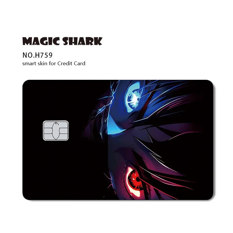 J-Jujutsu K-Kaisen Anime Laser Holographic Itadori Yuji Megumi Fushiguro Gojo Satoru Credit Debit Bank Card Sticker Film Skin