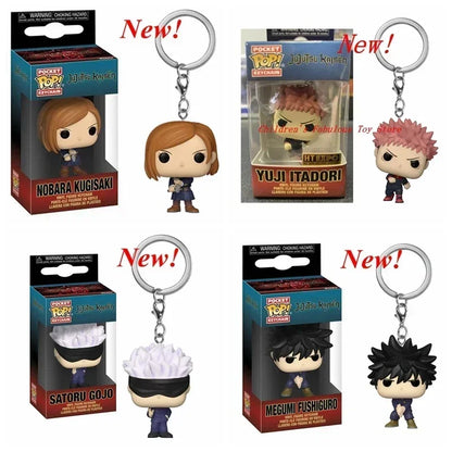 2026 FUNKO Pocket Keychain Jujutsu Kaisen Satoru Gojo Nobara Kugisaki Megumi Fushiguro Yuji Itadori Figure Collection Toys Gifts