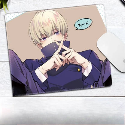 Premium Anime Jujutsu Kaisen Gojo Satoru Leather Mouse Pad Ryomen Sukuna Fushiguro Megumi E-sports Table Mat Small Keyboard Pad