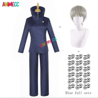 ANIMECC in Stock S-2xL Toge Inumaki Cosplay Costume Wig Tattoo Sticker Shoes Halloween Christmas Party School Uniform Outfit Men - Jujutsu Kaisen Merch - Free Shipping Buy Now