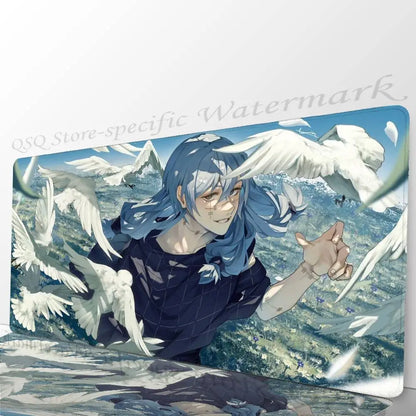 M-mahito Jujutsu Kaisen Anime Mousepad Mouse Mat Desk Mat With Pad Gaming Accessories Prime Gaming XXL Keyboard Pad Padding Ma