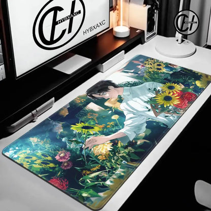 Anime Purple Mouse Pad HD XXL Yuta Okkotsu Gaming Keyboard Rug Laptop Jujutsu Kaisen Mousepad PC Gamer Cabinet Extended Desk Mat