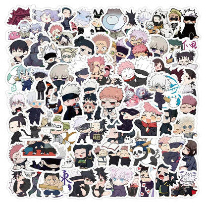 10/30/50/100pcs Manga Kawaii Jujutsu Kaisen Anime Stickers Itadori Yuji Decal Laptop Phone Skateboard Decoration Sticker Kid Toy