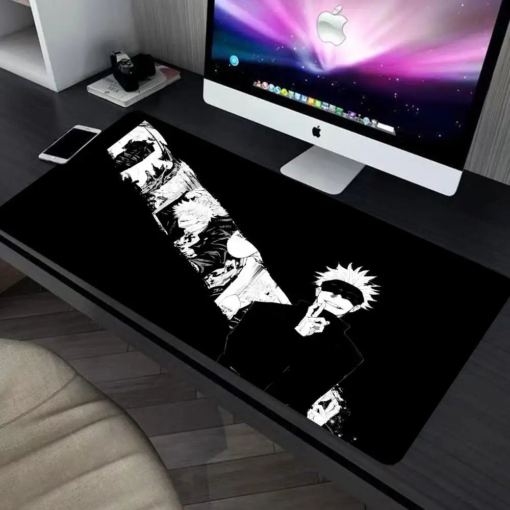 Anime Jujutsu Kaisen Mouse Pad Large keyboard Mouse Desk Pad Non-Slip Rubber Gaming Mouse Pad Laptop Mouse Carpet HYBXXC