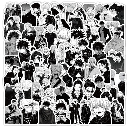 51-73pcs Set Jujutsu Kaisen Anime Itadori Yuji Gojo Satoru Geto Suguru Figures Cute Cartoon Diy Stickers Fans Peripheral Gift