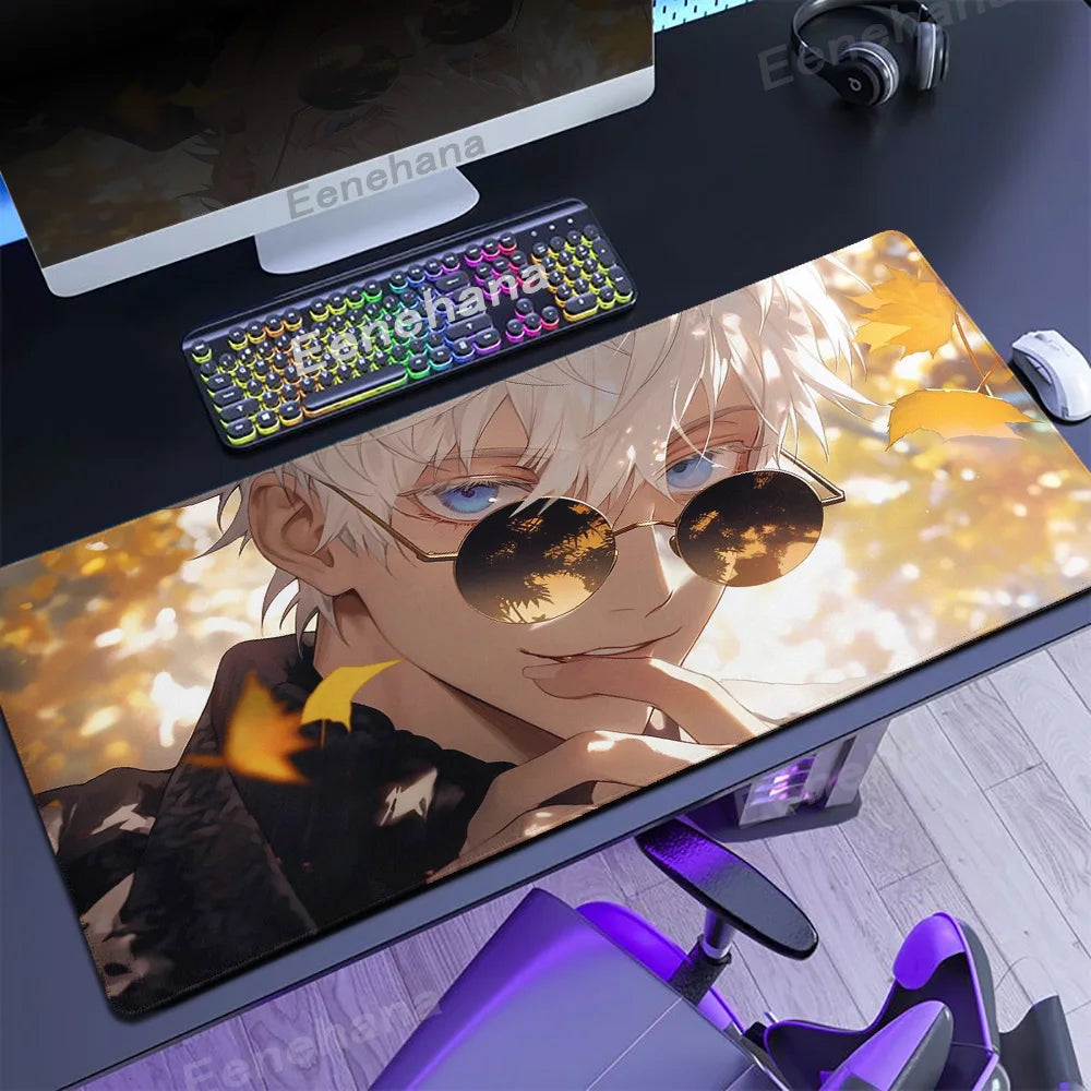 Hot Anime Jujutsu Kaisen Large 40x90CM Mouse Pad XXL Ryomen Sukuna MousePad handsome Computer Gaming laptop Accessories Desk Mat