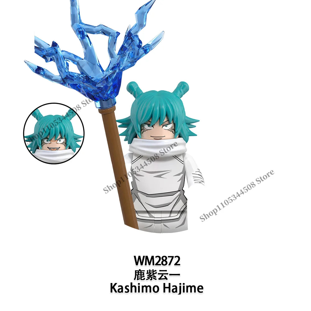 Jujutsu Kaisen MINI Puzzle Brick toys Makora Gojo Satoru Rogo Ryomen Sukuna Kugisaki Nobara Building Blocks Collection Gift