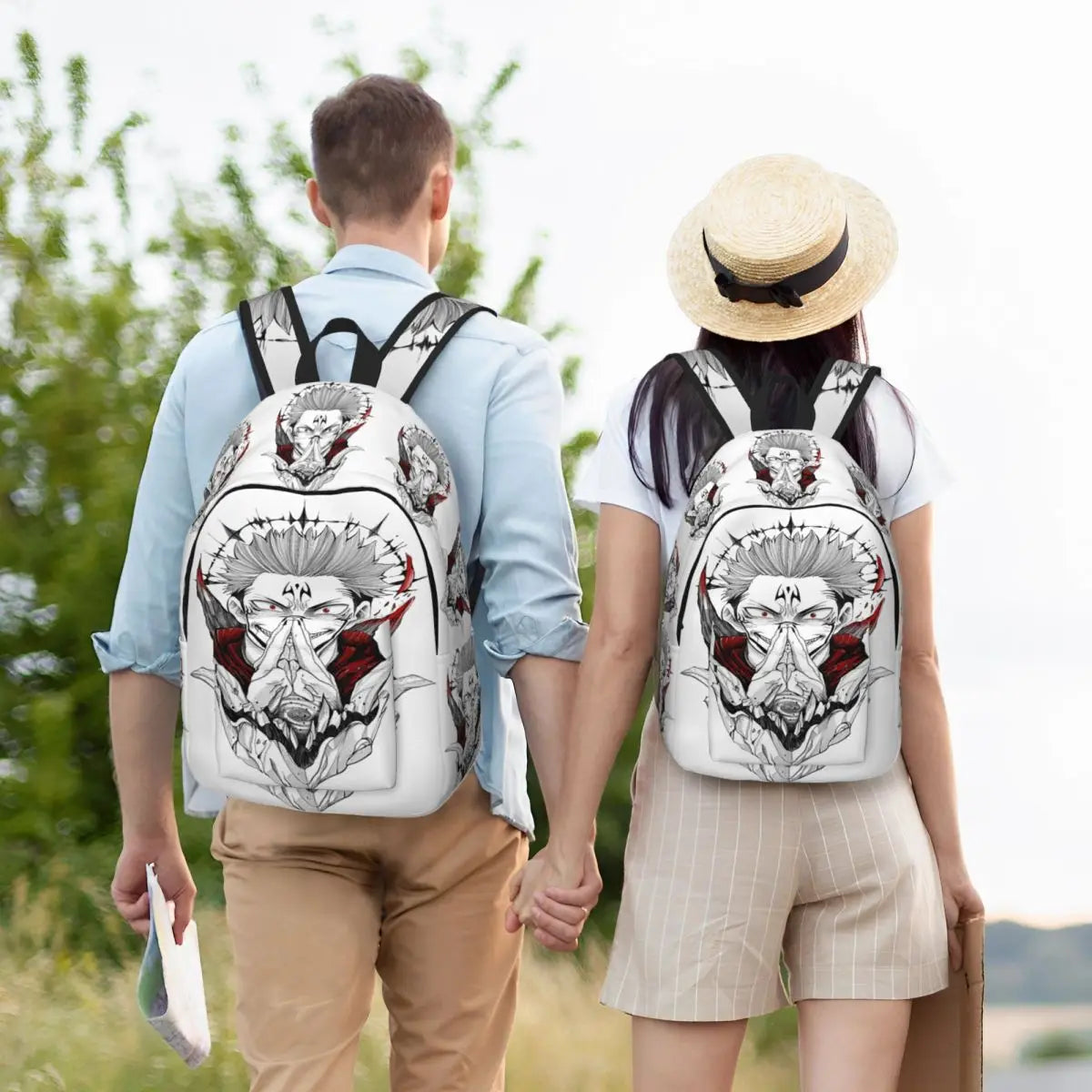Sac à dos Jujutsu Kaisen Sukuna pour hommes et femmes, mode étudiant, randonnée, voyage, sac à dos, anime, manga, ordinateur portable, sacs en toile, sport