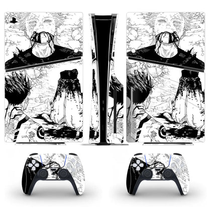 Anime Jujutsu Kaisen Gojo PS5 Slim Disc Skin Sticker Decal Cover for Console and Controllers PS5 Slim Disk Skin Sticker Vinyl