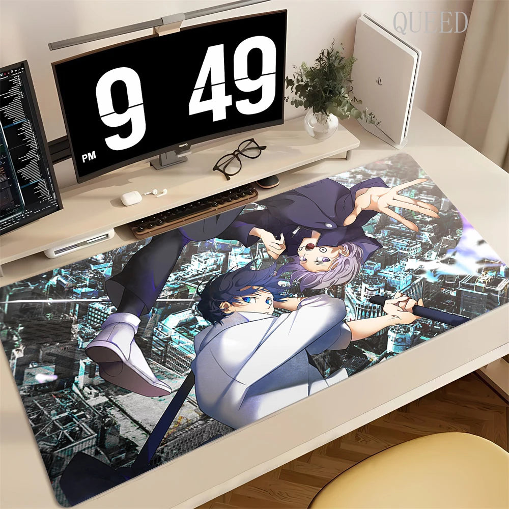 90x40CM Black Anime Jujutsu Kaisen Large Mouse Pad Ryomen Sukuna Xxl MousePads Pc Computer Gaming Accessories Non-slip Desk Mat