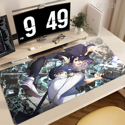 90x40CM Black Anime Jujutsu Kaisen Large Mouse Pad Ryomen Sukuna Xxl MousePads Pc Computer Gaming Accessories Non-slip Desk Mat