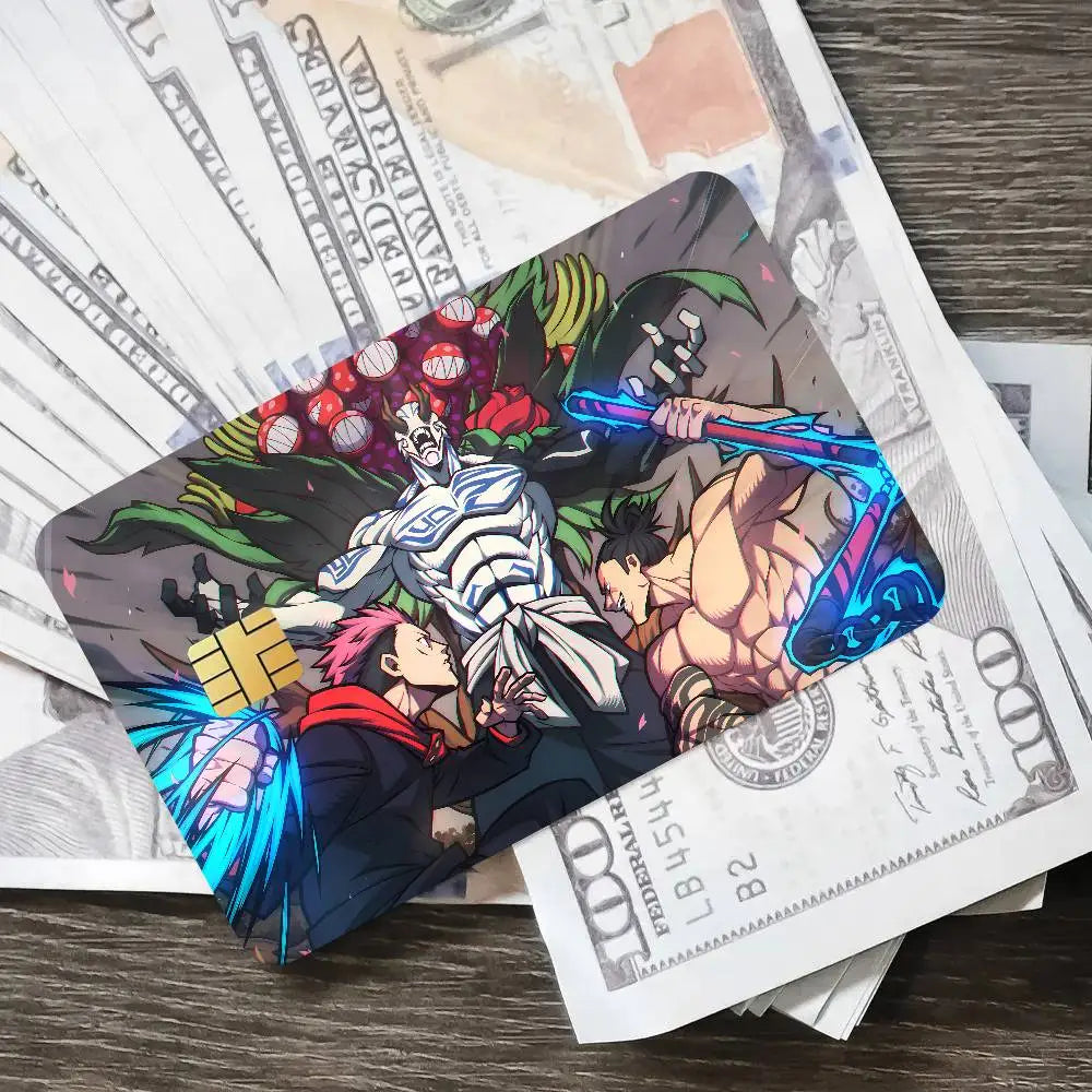 Cool Fashion Anime Popular Hot Top Jujutsu Kaisen Luxury Credit Card Film Debit Protect Bank Bus Card Sticker Skin