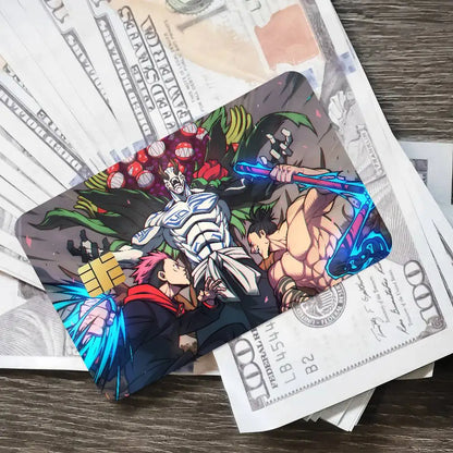 Cool Fashion Anime Popular Hot Top Jujutsu Kaisen Luxury Credit Card Film Debit Protect Bank Bus Card Sticker Skin
