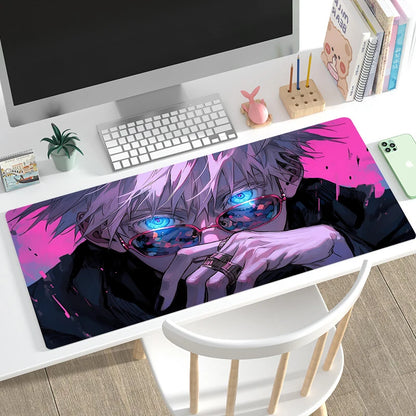 Mouse Pad Gamer Home HD Large Desk Mats Mouse Mat MousePads Jujutsu Kaisen Laptop Anti-slip Gamer Natural Rubber Carpet Mice Pad