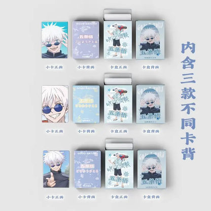 Jujutsu Kaisen Gojo Satoru Laser Holographic Lomo Cards Anime Polaroid Mini Cards Cartoon Collectible Postcards Wholesale