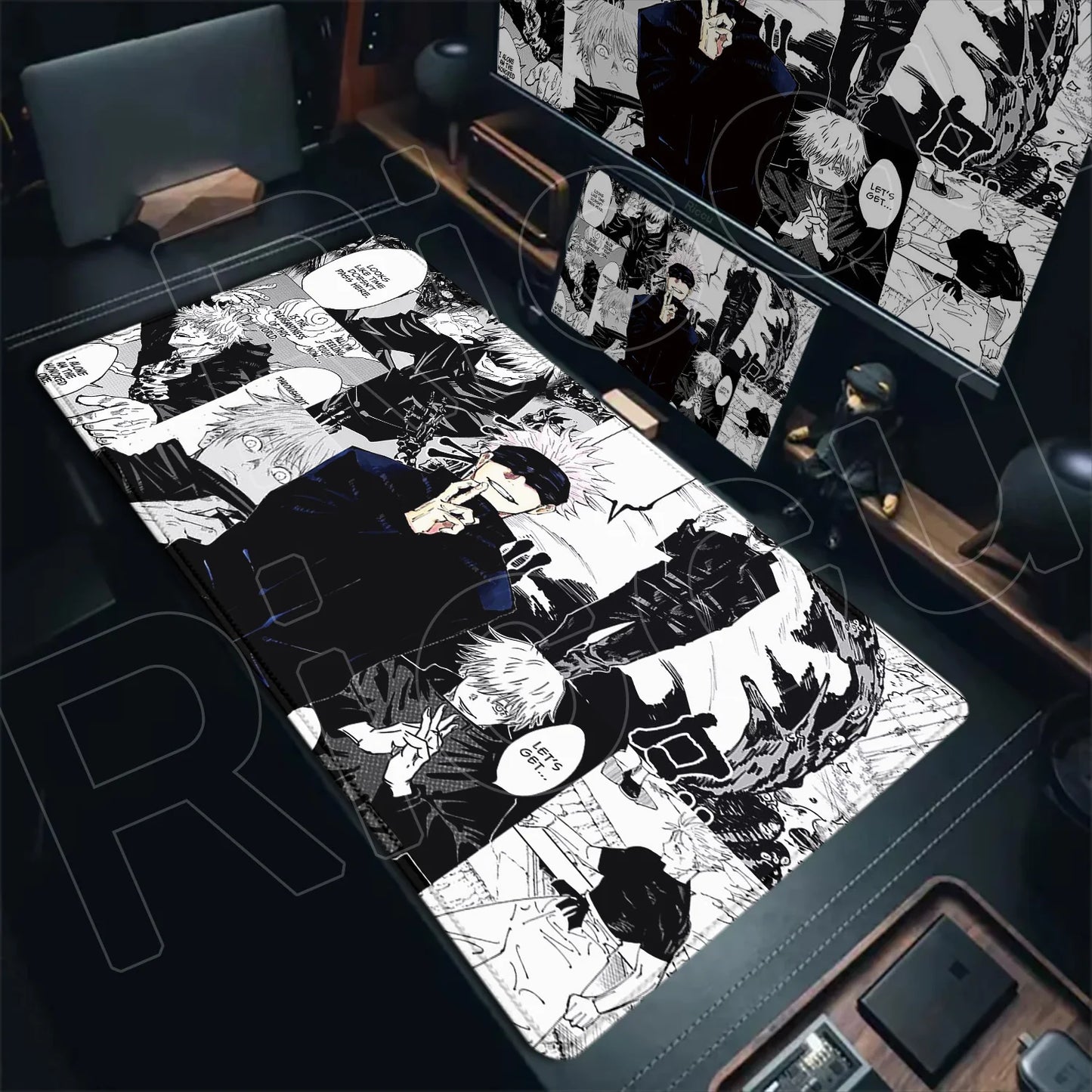Anime Jujutsu Kaisen Mouse Pad Cool Gojo Satoru Large Gaming Mousepad Gamer Laptop Keyboard Mice Mat Computer 900×400mm Desk Mat