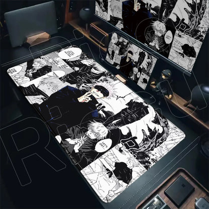 Anime Jujutsu Kaisen Mouse Pad Cool Gojo Satoru Large Gaming Mousepad Gamer Laptop Keyboard Mice Mat Computer 900×400mm Desk Mat