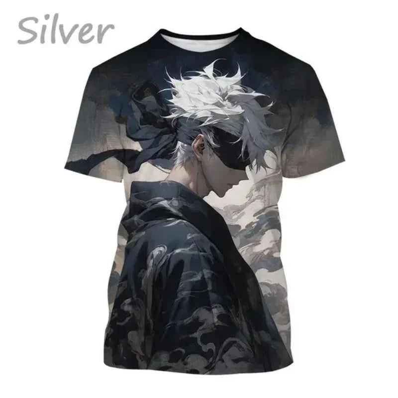 Gojo Satoru 3D Print T-shirt for Men and Itadoru Yuji, Jujutsu Kaiju Graphic Fashion Clothes - Jujutsu Kaisen Merch - Free Shipping Buy Now