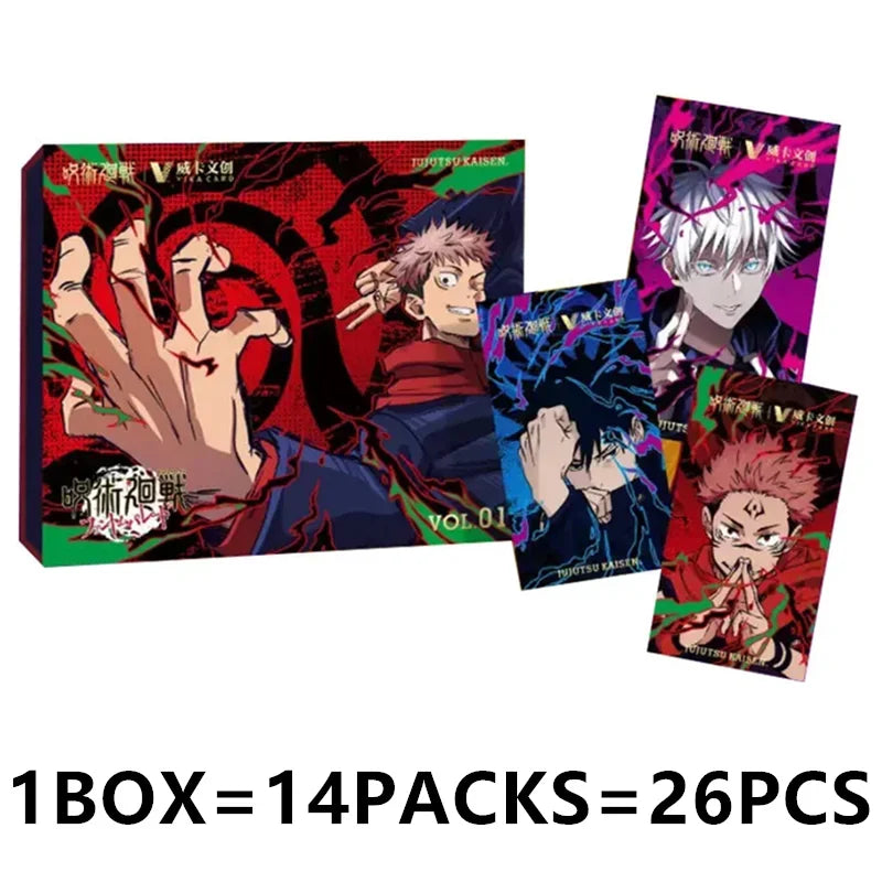 Genuine Jujutsu Kaisen Card Warlock Cards Gojo Satoru Fushiguro Megumi Itadori Yuji Cards Anime Peripheral Collection Cards Toy