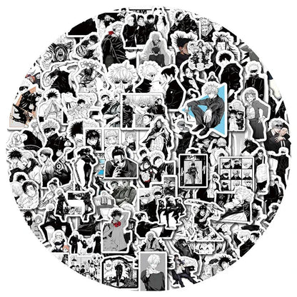 10/30/50/100pcs Jujutsu Kaisen Graffiti Stickers Anime Satoru Gojo Decals Waterproof Kids Cartoon DIY Cool Sticker Toys Gifts