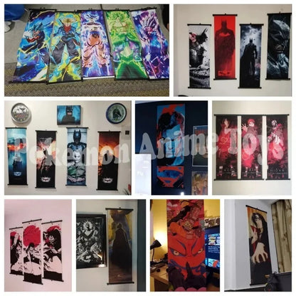 Anime J-Jujutsu Kaisen Character Gojo Satoru Room Home Decoration Mural Gift Hanging Scroll Print Canvas Poster Painting Decor