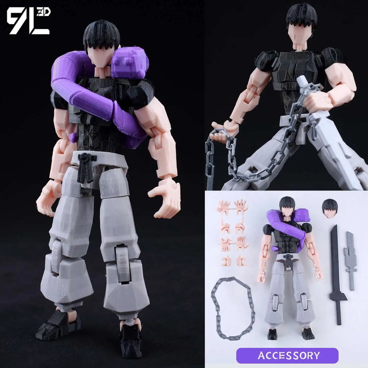 9L3D Printed Jujutsu Kaisen 3D Mini Figures, Satoru Gojo & Geto Suguru Action Model, Anime PVC Collectible Statue, Gift for Fans - Jujutsu Kaisen Merch - Free Shipping Buy Now