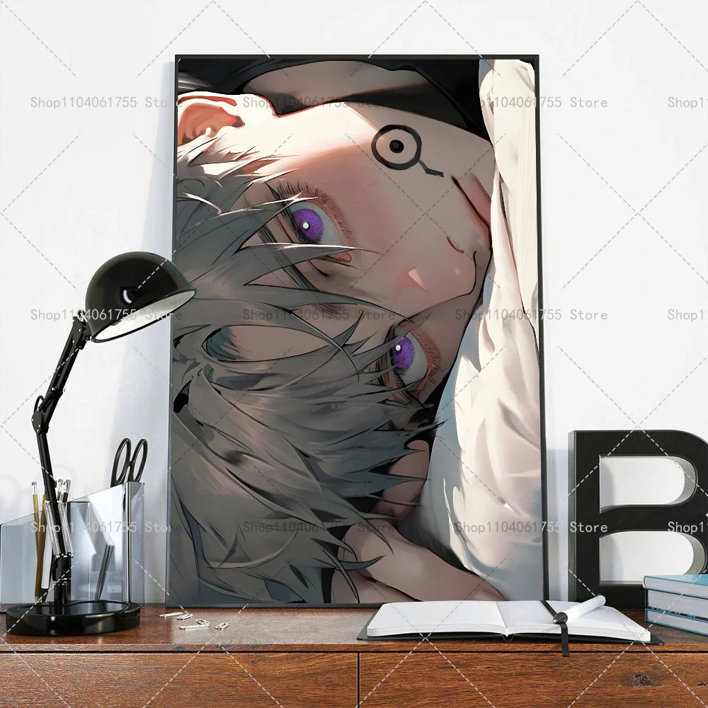 1PC Anime Jujutsu Kaisen Inumaki Toge Poster Self-adhesive Art Waterproof Paper Sticker Coffee House Bar Room Wall Decor