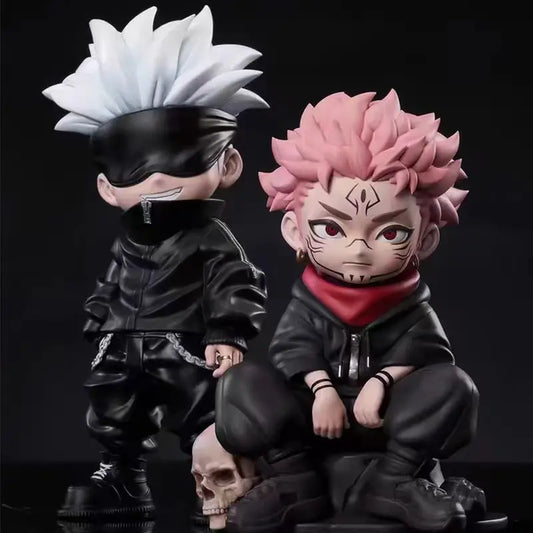Jujutsu Kaisen Figure Itadori Yuji Gojo Satori Fushiguro Megumi Kugisaki Kawaii Toy Car Decoration PVC Model Gift - Jujutsu Kaisen Merch - Free Shipping Buy Now