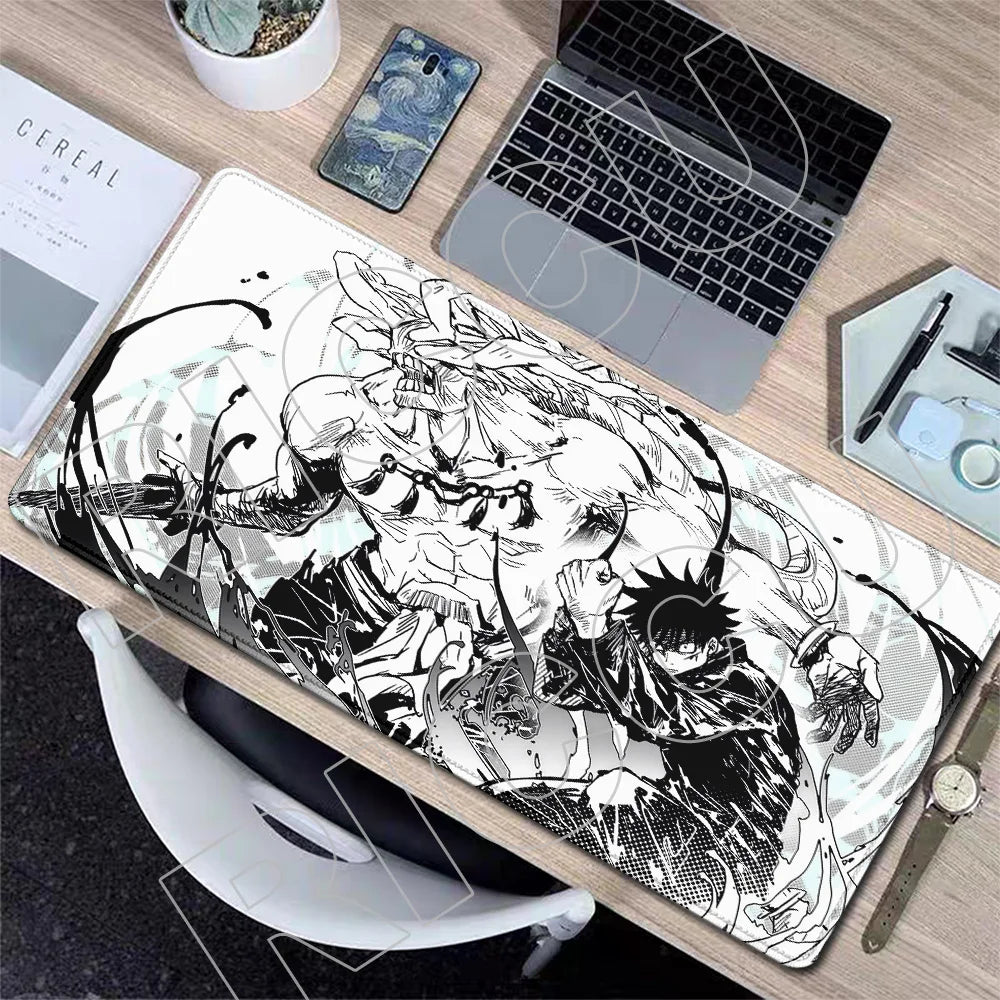 XXL J-Jujutsu Kaisen Gojo Satoru Mouse Pad Carpet Cartoon Anime Gaming Mousepad Non-Slip Rubber Desk Mat Computer Laptop Office