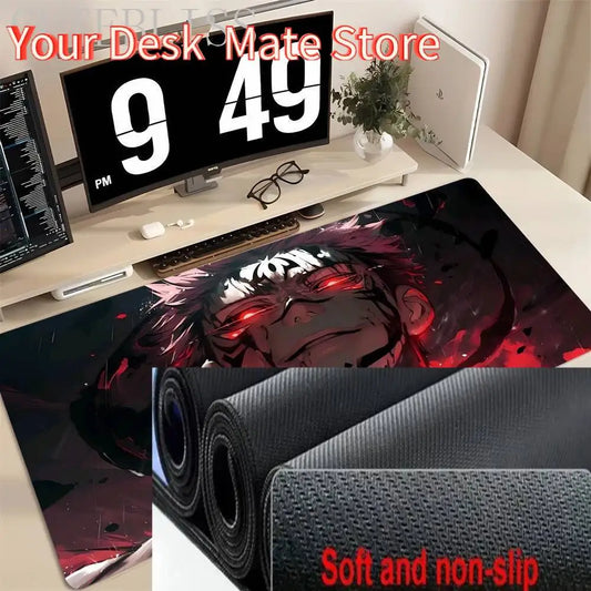 Hot Anime Jujutsu Kaisen Large Mouse Pad Ryomen Sukuna MousePads Computer Gaming Peripheral Accessories Desk Mat XXL 40x90CM
