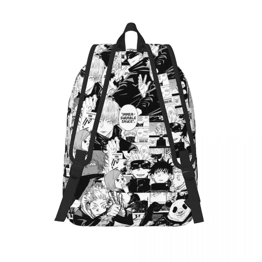 Sac à dos dessin animé Jujutsu Kaisen pour hommes et femmes, sac à dos tendance pour étudiants, randonnée, voyage, Satoru Gojo, sac à bandoulière pour l'extérieur