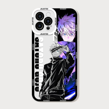 呪術廻戦 五条悟 コミックス ウルトラライト クリア 携帯ケース Samsung S25 S24 S23 S21 S20 Plus FE Note 20 カバー アニメファンダメンタル