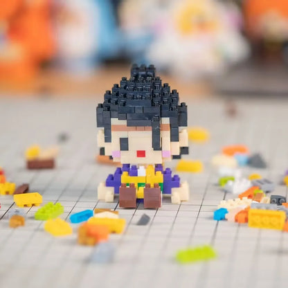 JX – Mini figurine Jujutsu, Micro bloc de construction, Kaisen Anmie, périphériques Gojo Satoru, bricolage, Statue d'épissure, poupée Fushiguro Megumi