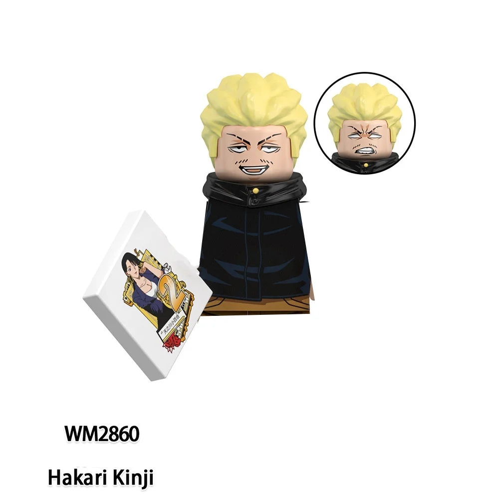 Jujutsu Kaisen Anime Cartoon Gojo Satoru Itadori Yuj Fushiguro Megumi Okkostu Yuta Building Blocks Mini Action Figures Kids Toy - Jujutsu Kaisen Merch - Free Shipping Buy Now