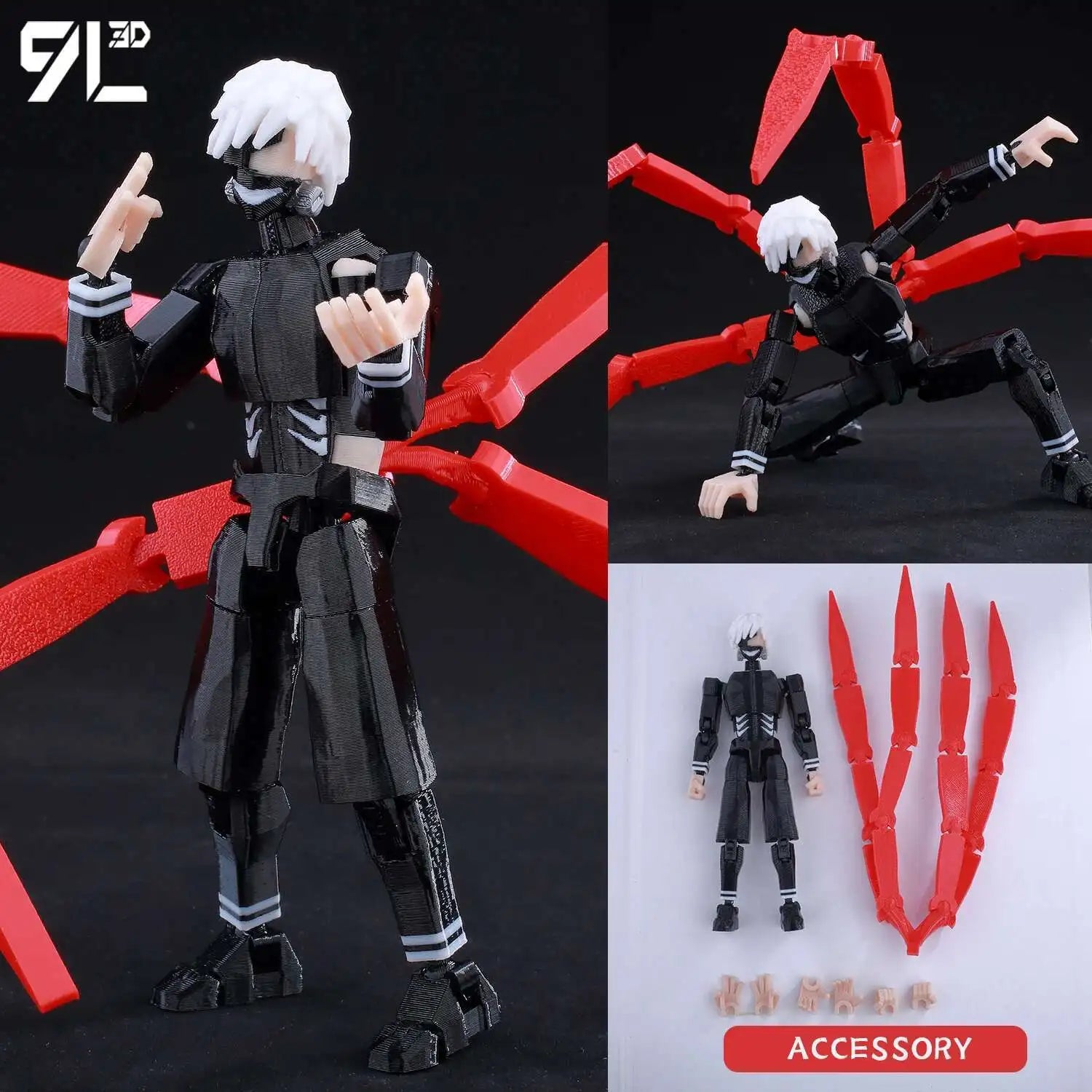 9L3D Printed Anime Naruto Jujutsu Kaisen One Piece Characters Lucky13 Dummy Action Figures Multi-Jointed T13 Mannequin Toys - Jujutsu Kaisen Merch - Free Shipping Buy Now