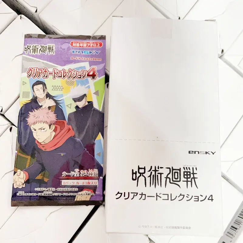 Genuine Japanese Official Jujutsu Kaisen Merch Blind Bag Vol.4 Acrylic Stand Mini Card Pvc Transparent Collection Card Trading