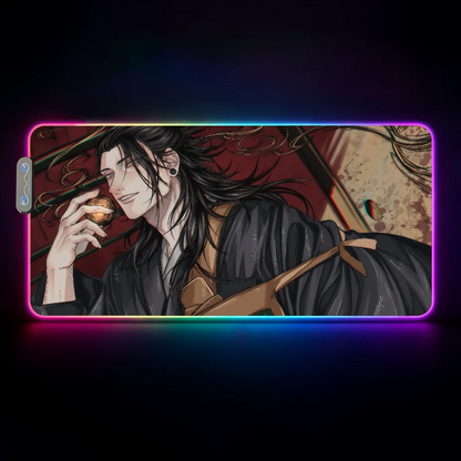Hot Anime J-Jujutsu K-Kaisen-S Mouse Pad  RGB Led Gaming Bedroom Office Desk Non-Slip Mat  Waterproof Large