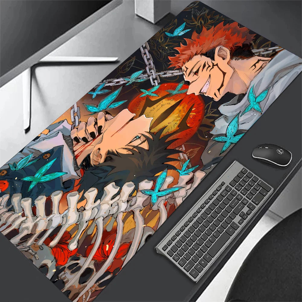 Jujutsu Kaisen XXL Mouse Pad Anime Gojo Satoru Large Gaming Mousepad Gamer Company Keyboard Mouse Mats Carpet Computer Desk Mat