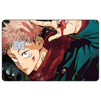 Jujutsu Kaisen Credit Card Skin Sticker Gojo Satoru Stickers for VISA JCB Mastercard and Other IC Bank Card Decoration Protect