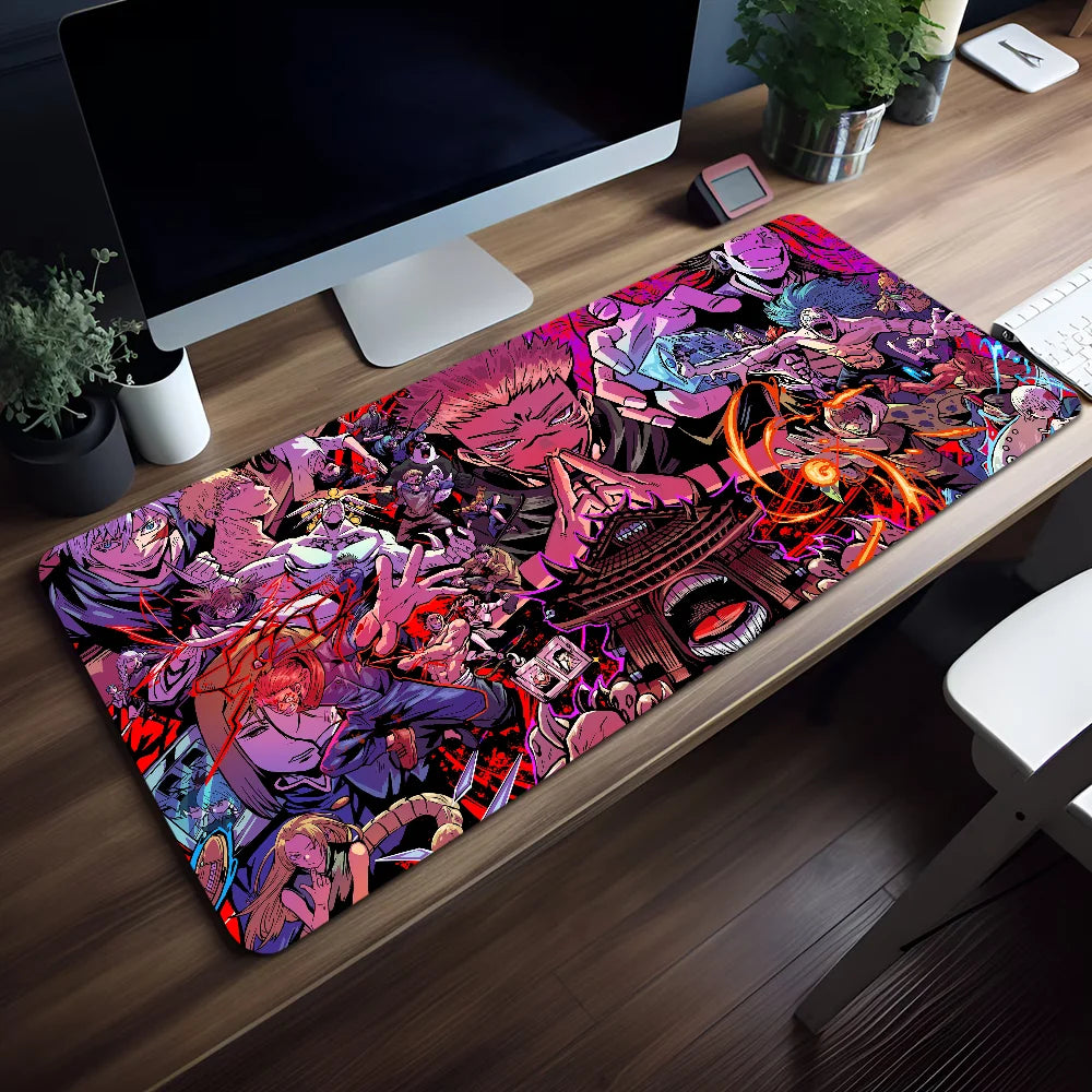 J-Jujutsu K-Kaisen Cool Mouse Pad Non-slip Thickened Large Writing Lockedge Office Student Gaming Cushion MousePad