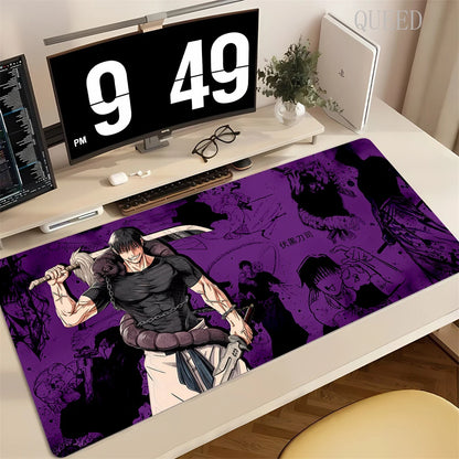 90x40CM Black Anime Jujutsu Kaisen Large Mouse Pad Ryomen Sukuna Xxl MousePads Pc Computer Gaming Accessories Non-slip Desk Mat